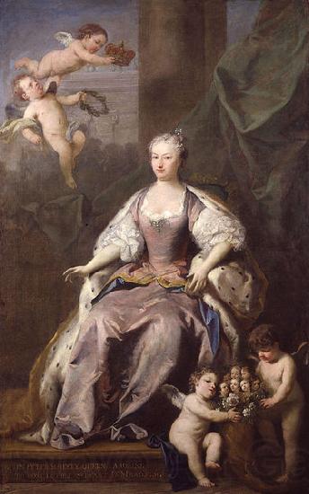 Jacopo Amigoni Portrait of Caroline Wilhelmina of Brandenburg-Ansbach France oil painting art
